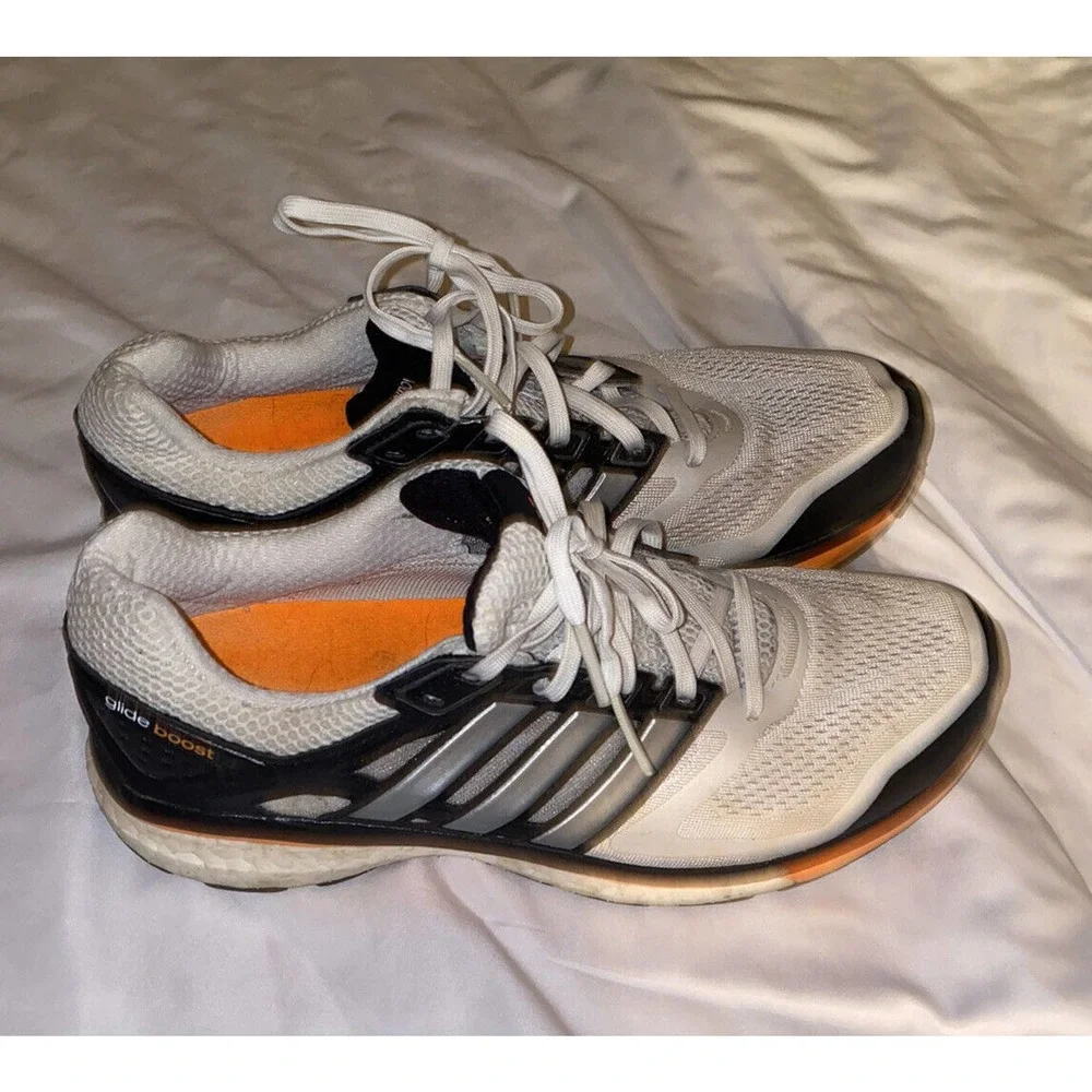 Adidas Supernova Glide 6 Boost Running White Shoes Sneakers‎ Mens Size 9 F32275